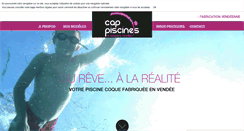 Desktop Screenshot of cap-piscines.com